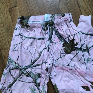 Real tree pink pj pant